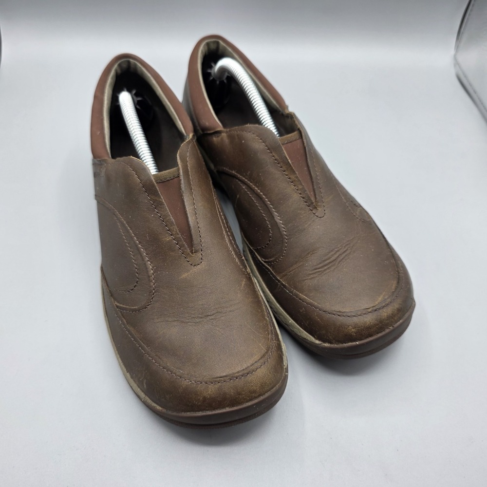 Merrell Shoes Womens 9 Brown Leather Encore Q2 Loafers Slip On Comfort Casual